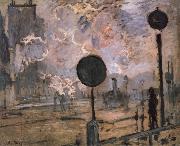 Claude Monet Exterior of Saint-Lazare Station oil on canvas